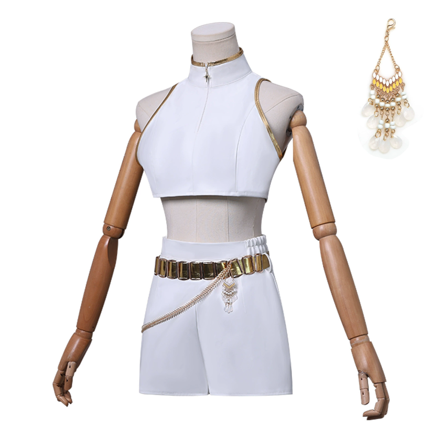 KPop Demon Hunters Rumi White Stage Clothes Cosplay Costume